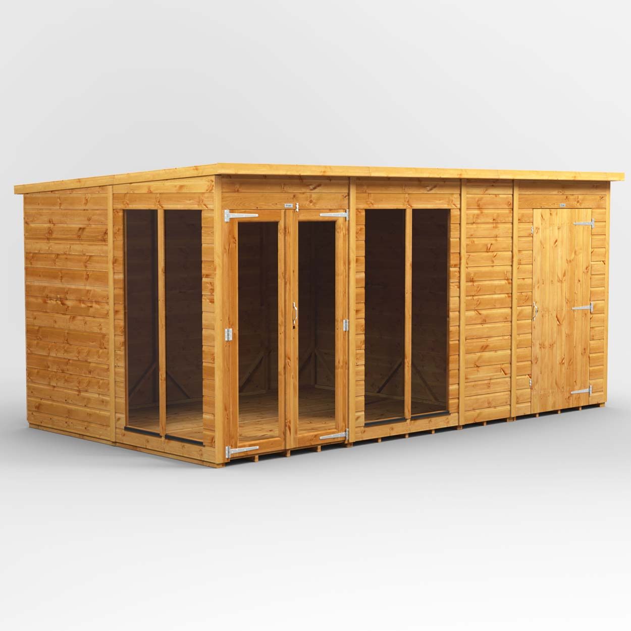 Powersheds Pent SumHouse Combi 14ft x 8ft 4ft Str