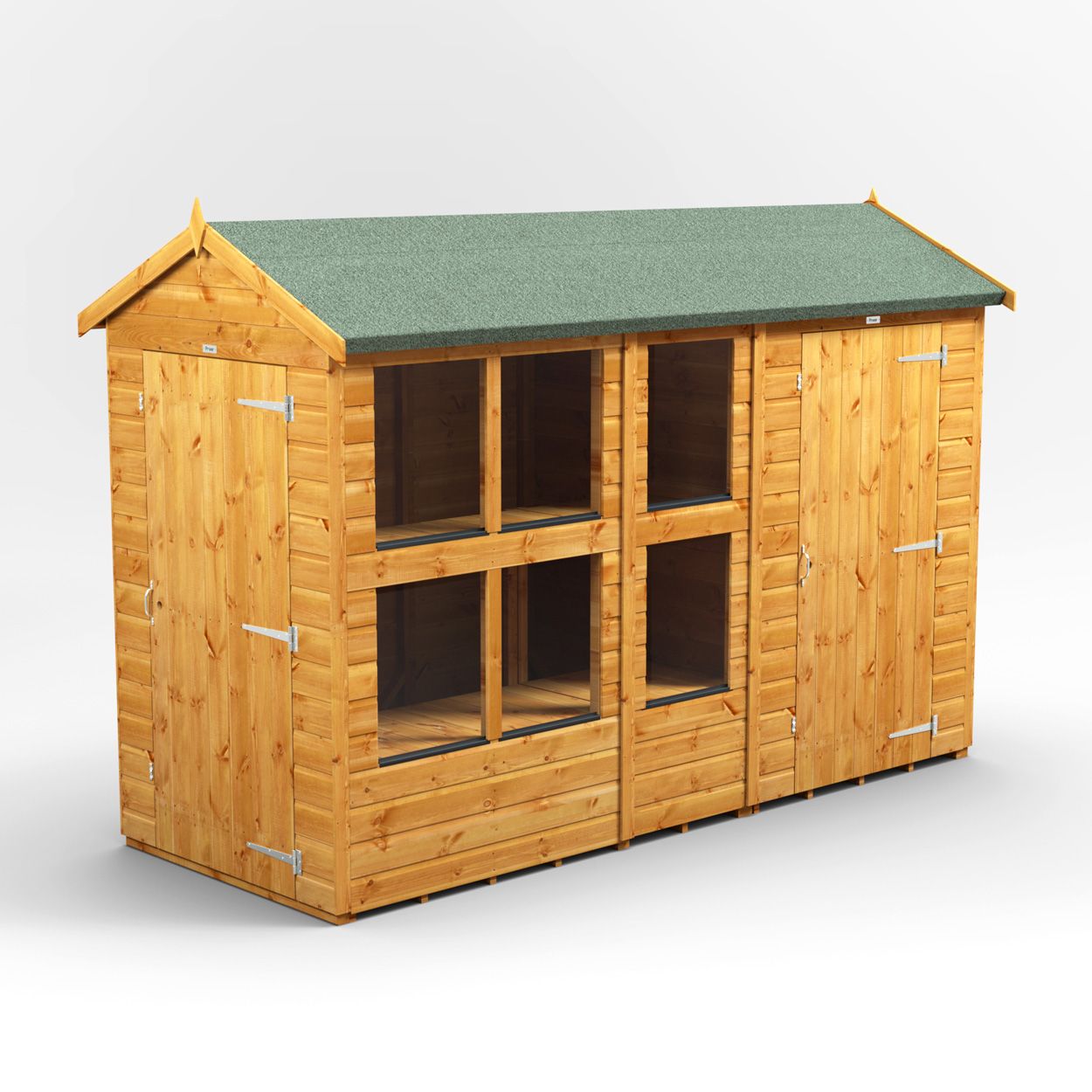 Powersheds Apex PottingShedComb 10ft x 4ft 4ft Str