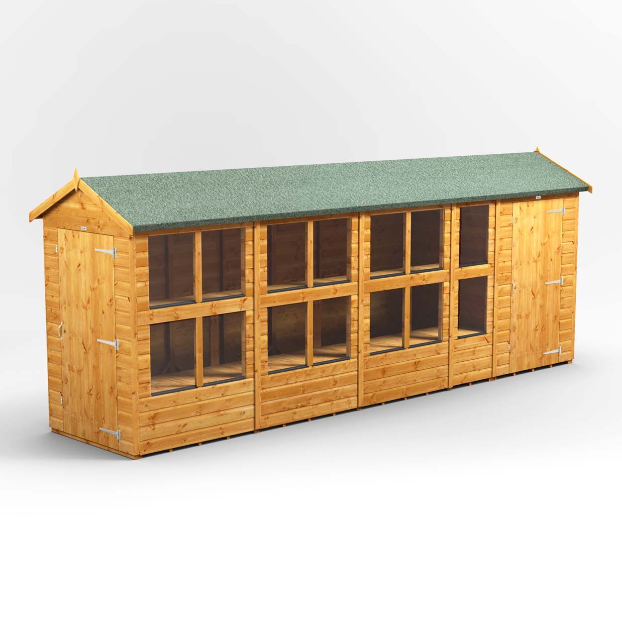 Powersheds Apex PottingShedComb 18ft x 4ft 4ft Str
