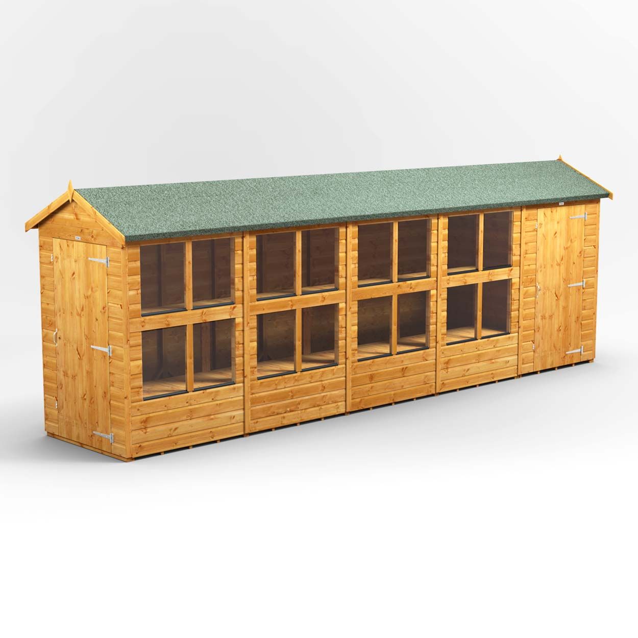Powersheds Apex PottingShedComb 20ft x 4ft 4ft Str