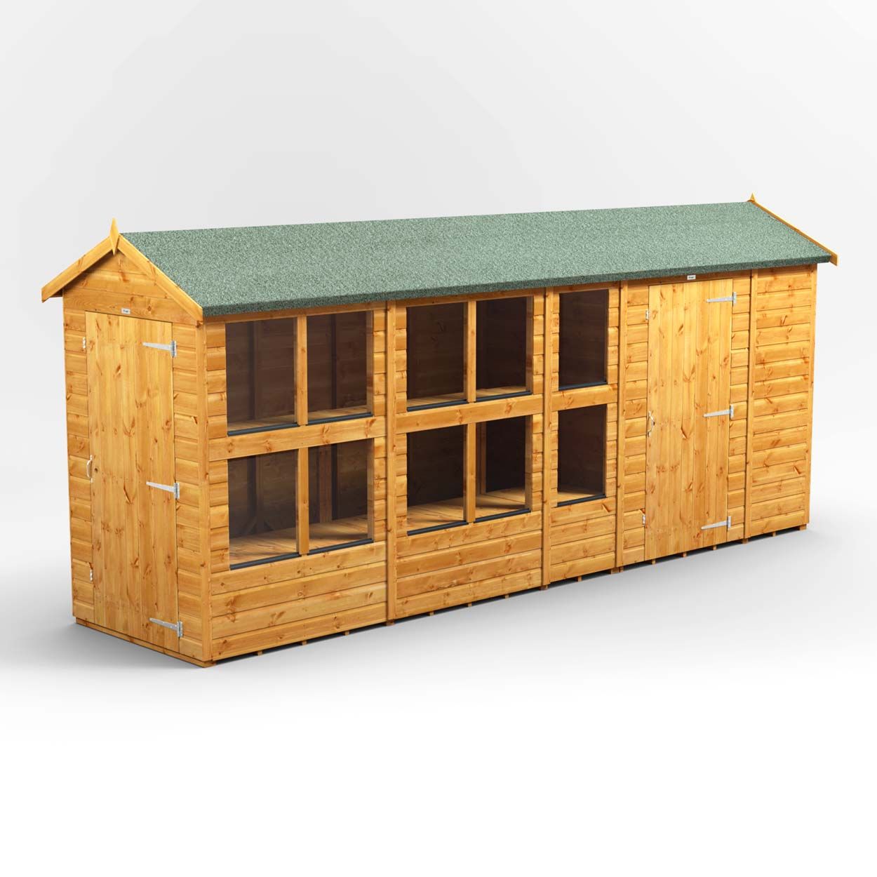 Powersheds Apex PottingShedComb 16ft x 4ft 6ft Str