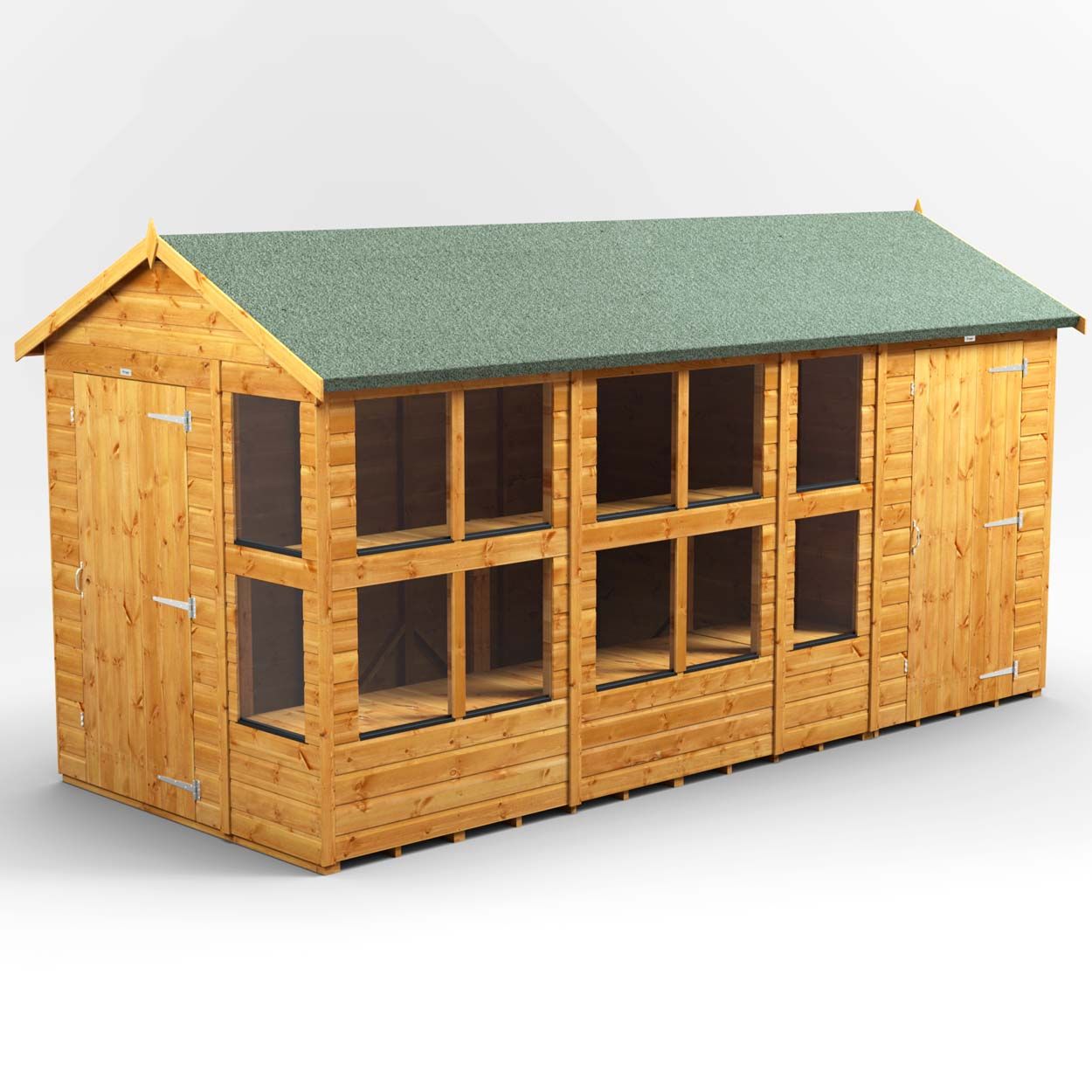 Powersheds Apex PottingShedComb 14ft x 6ft 4ft Str