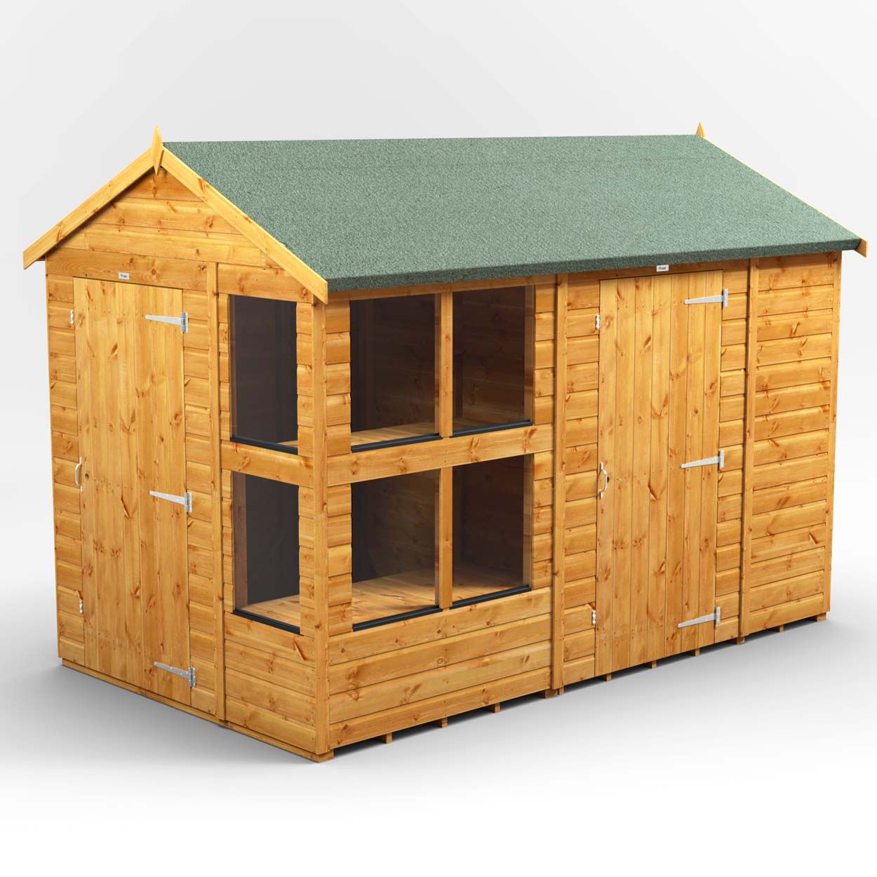 Powersheds Apex PottingShedComb 10ft x 6ft 6ft Str