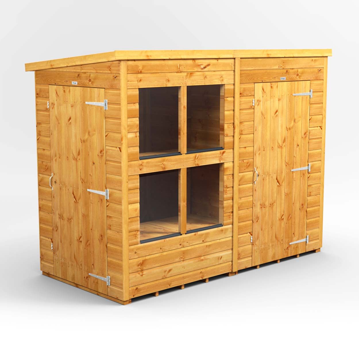 Powersheds Pent PottingShedComb 8ft x 4ft 4ft Str