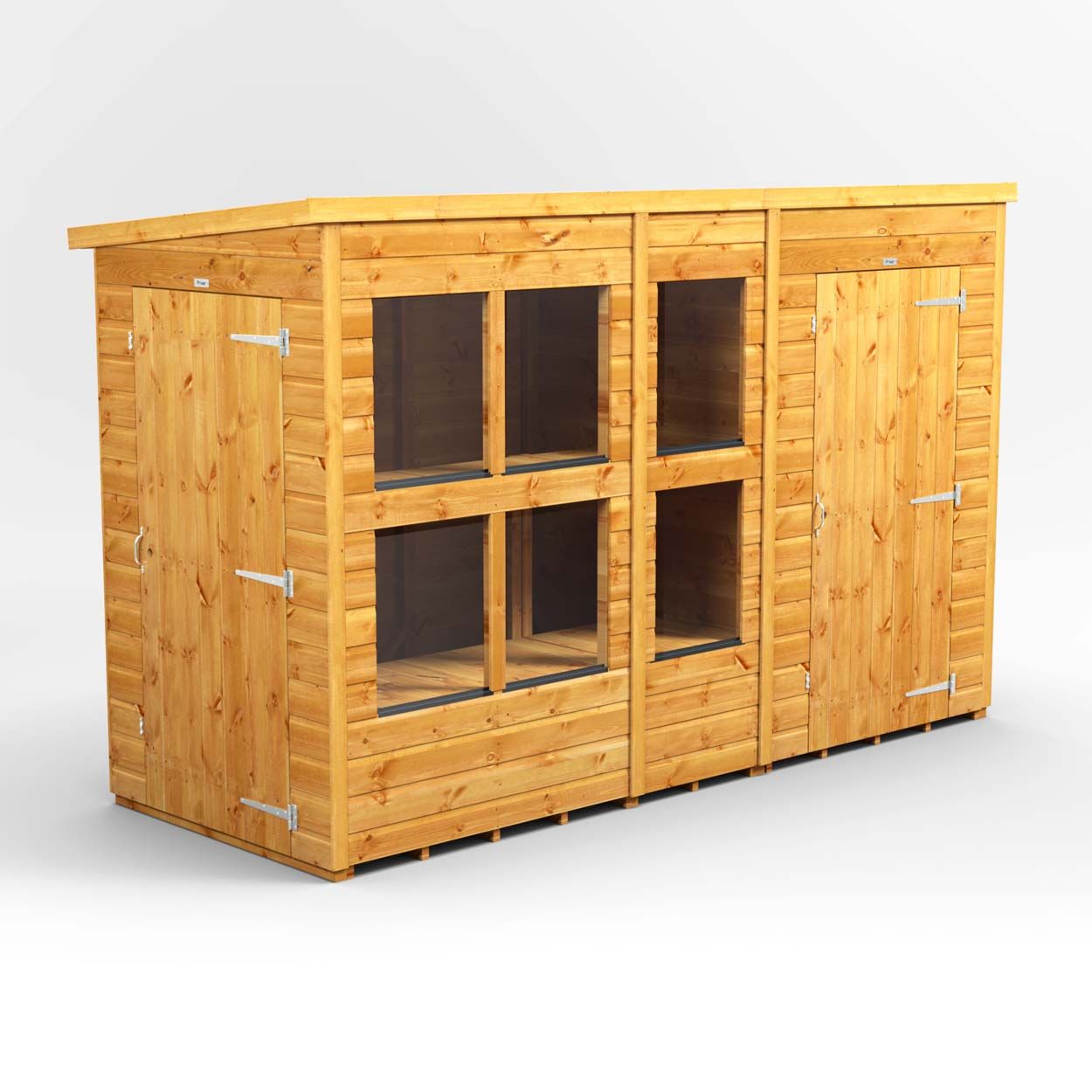 Powersheds Pent PottingShedComb 10ft x 4ft 4ft Str