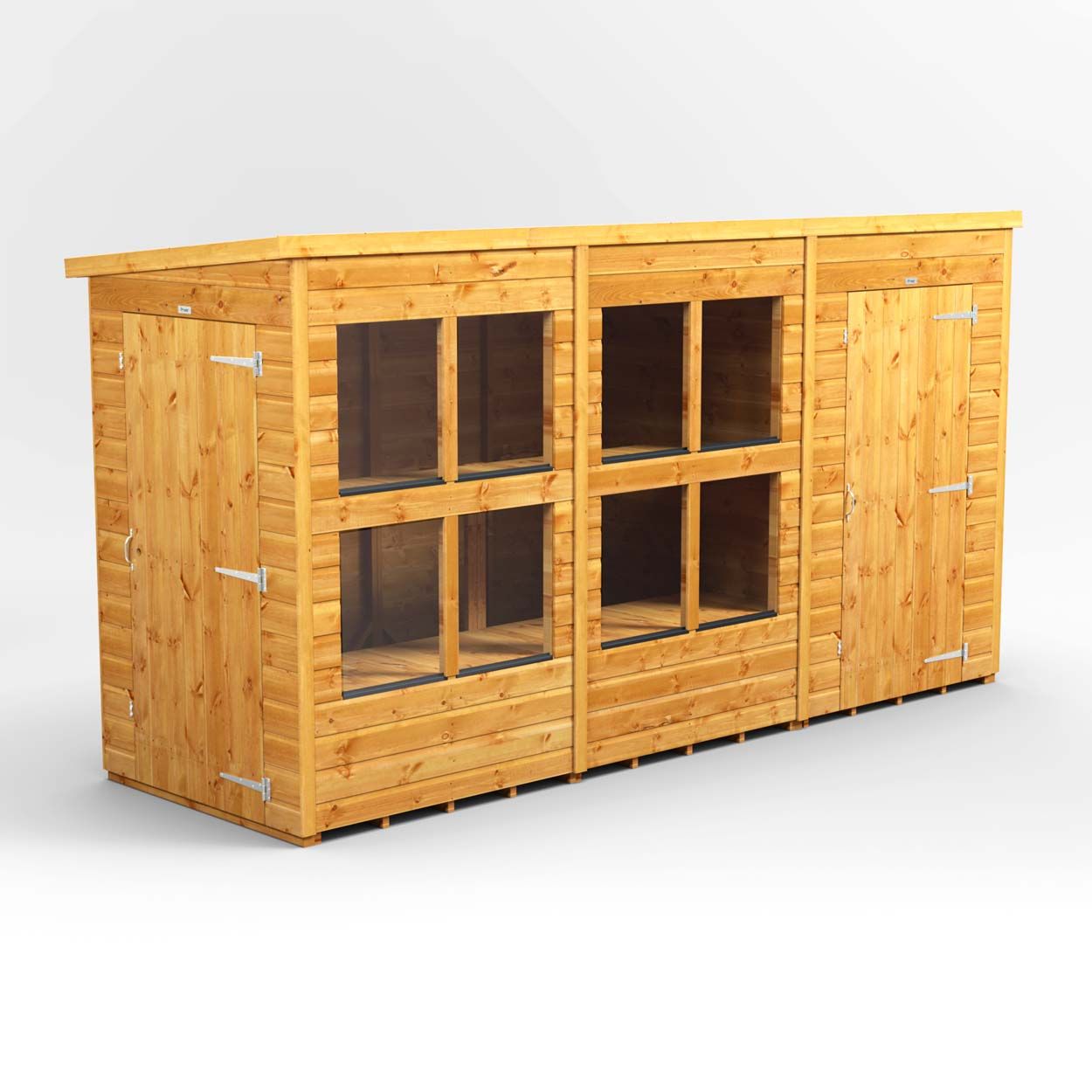 Powersheds Pent PottingShedComb 12ft x 4ft 4ft Str