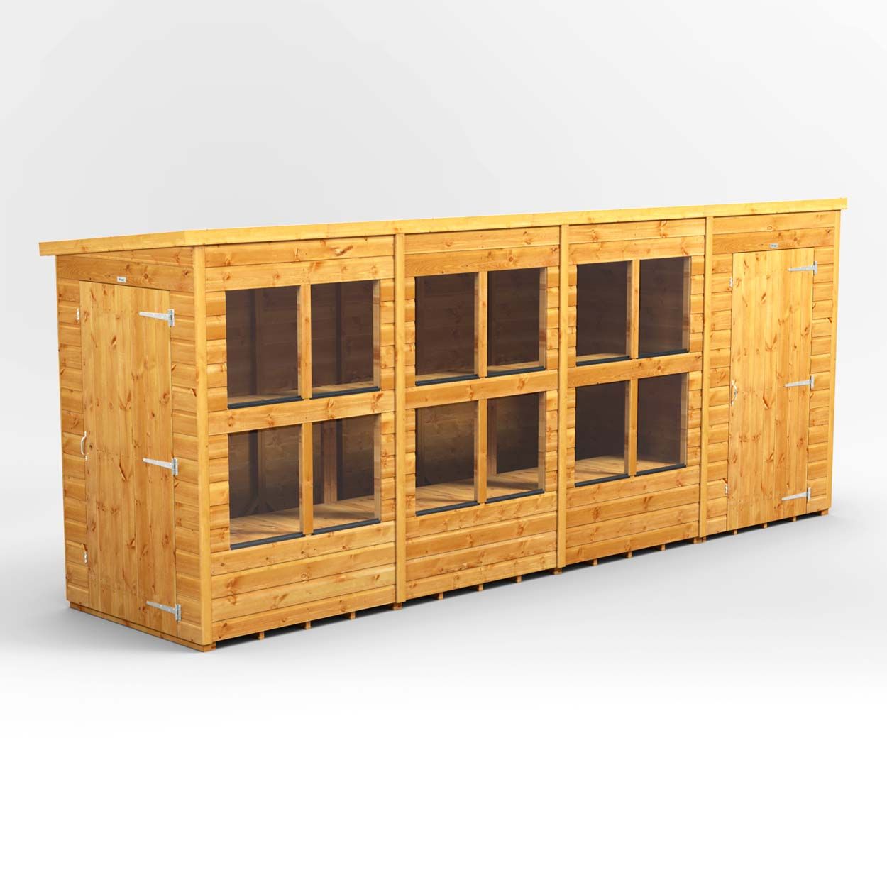 Powersheds Pent PottingShedComb 16ft x 4ft 4ft Str
