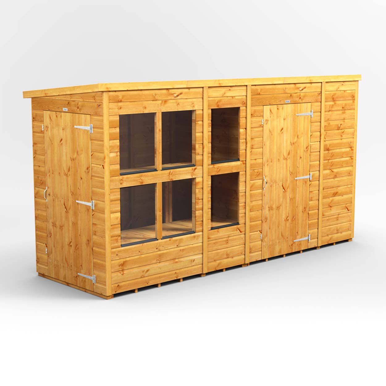 Powersheds Pent PottingShedComb 12ft x 4ft 6ft Str