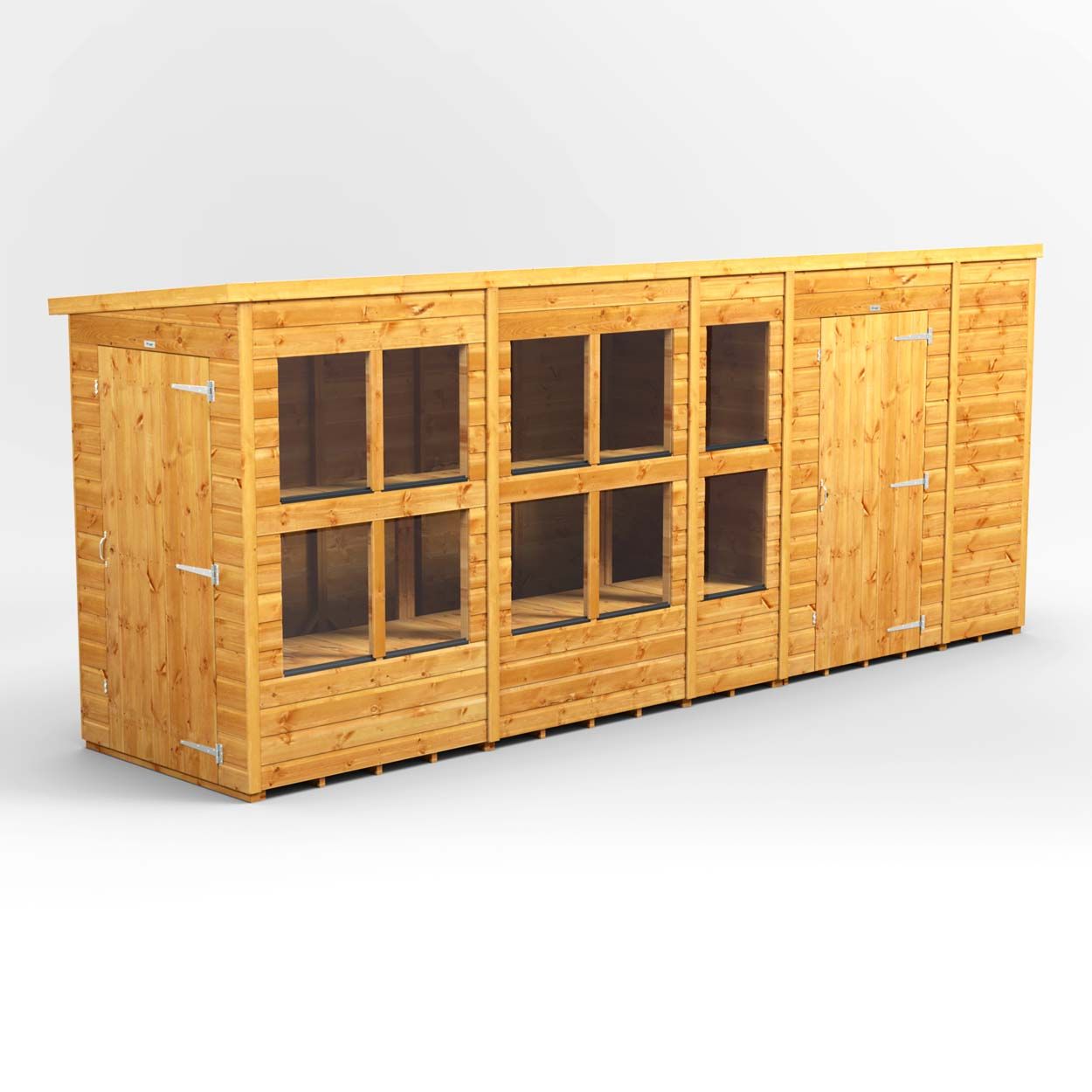 Powersheds Pent PottingShedComb 16ft x 4ft 6ft Str