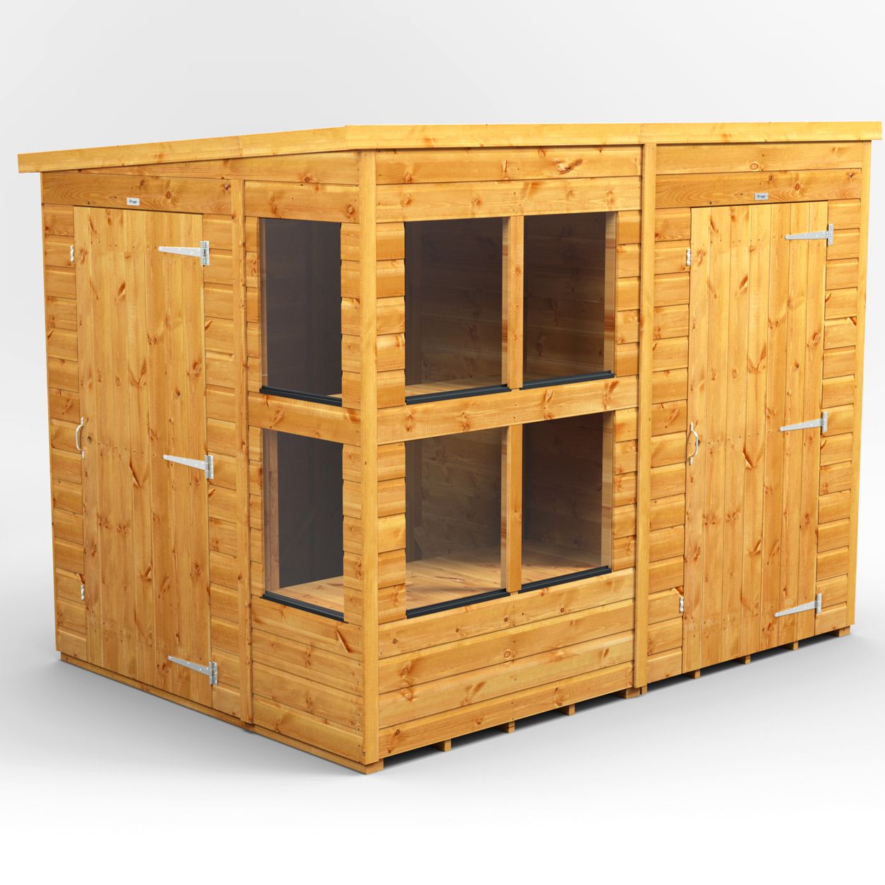 Powersheds Pent PottingShedComb 8ft x 6ft 4ft Str