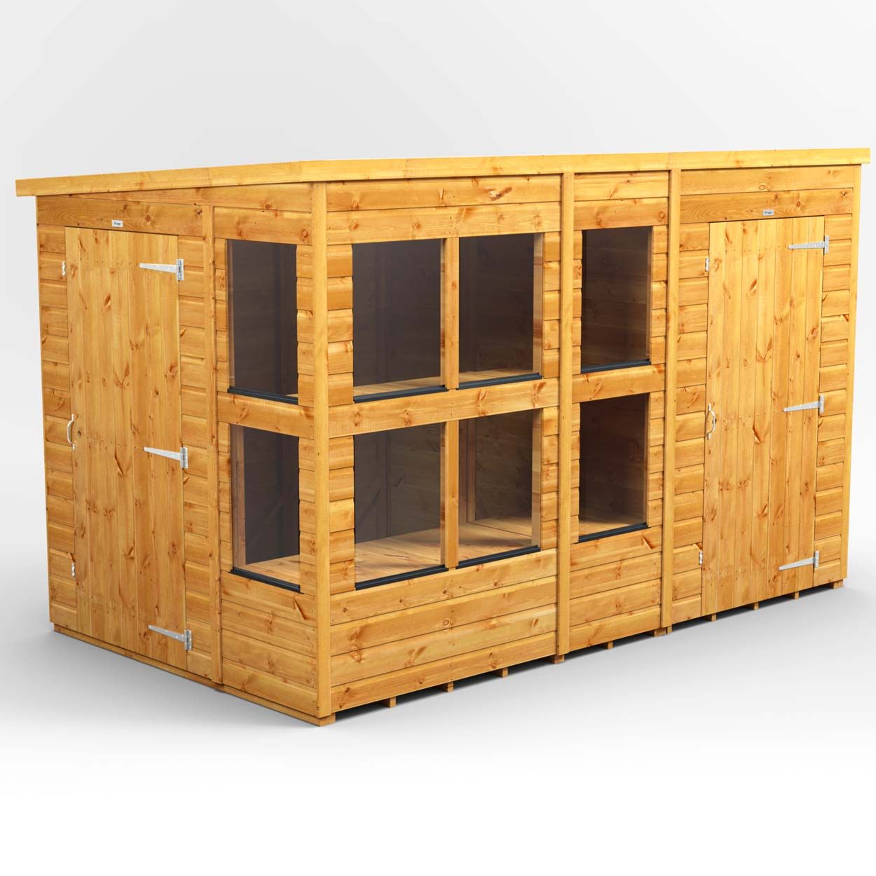 Powersheds Pent PottingShedComb 10ft x 6ft 4ft Str