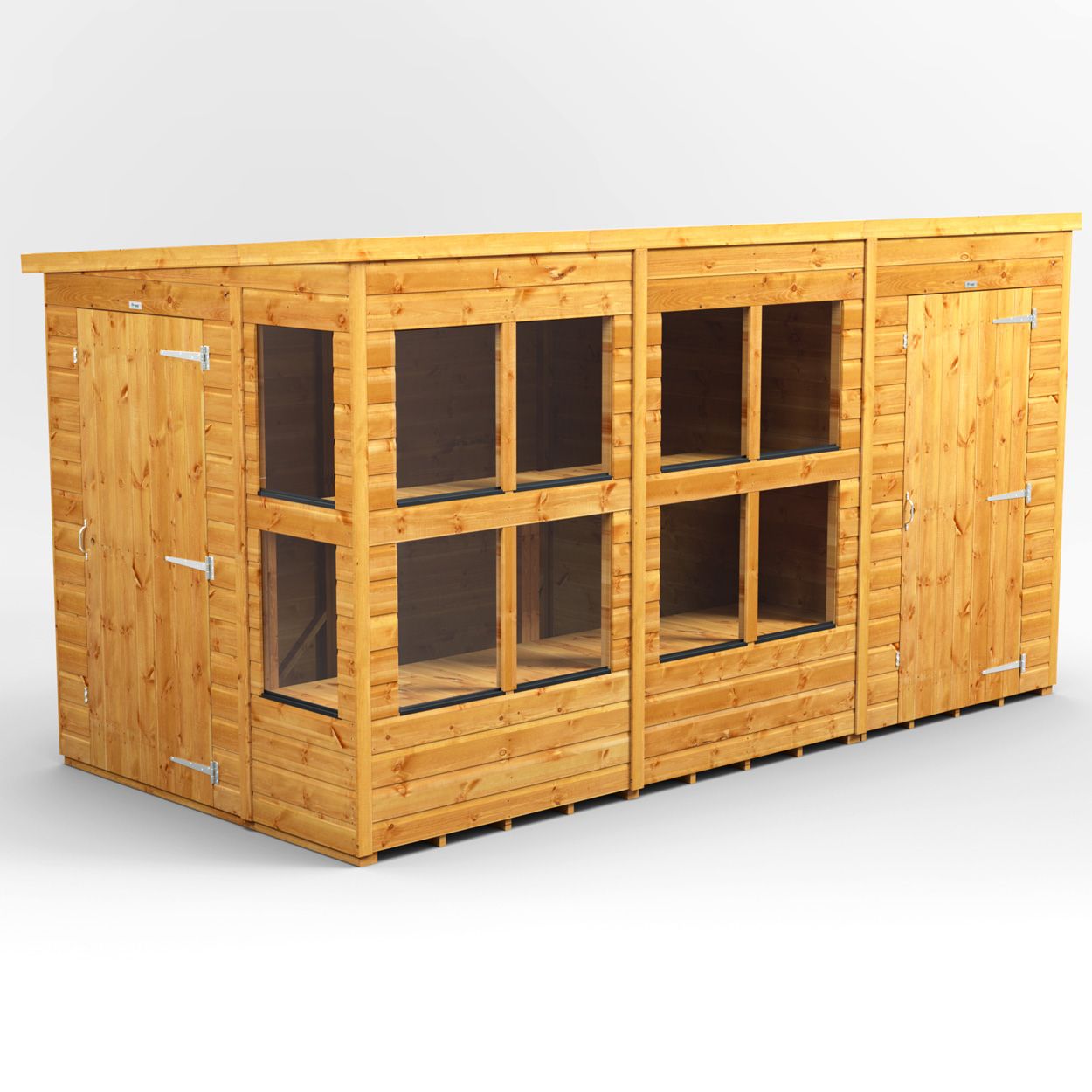 Powersheds Pent PottingShedComb 12ft x 6ft 4ft Str