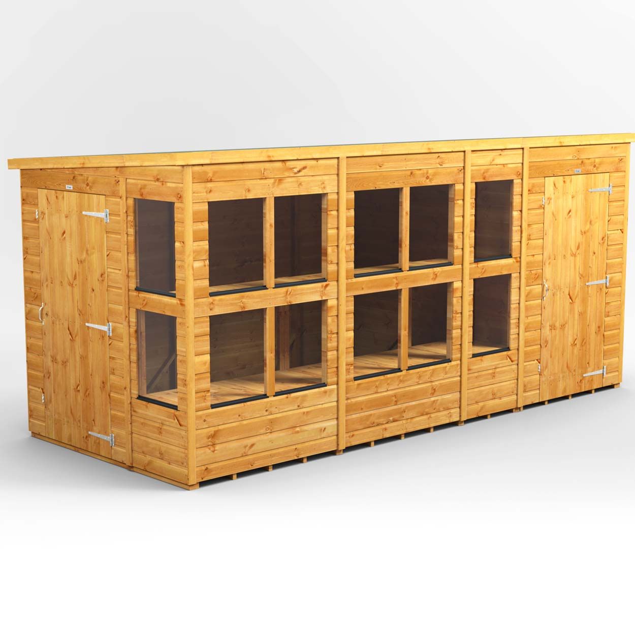 Powersheds Pent PottingShedComb 14ft x 6ft 4ft Str