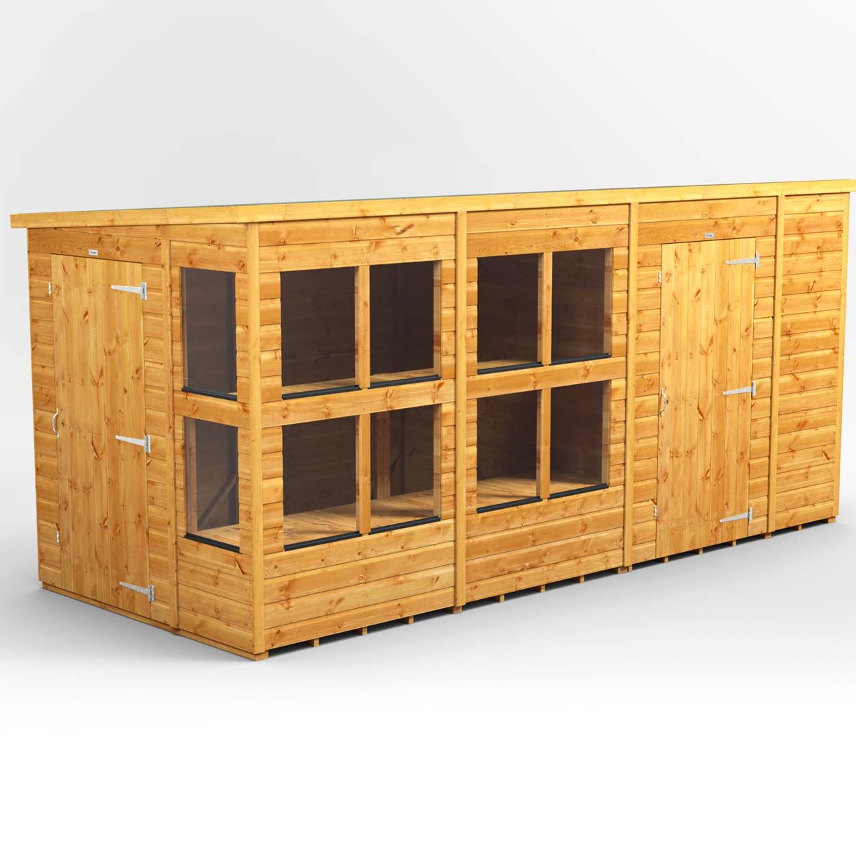 Powersheds Pent PottingShedComb 14ft x 6ft 6ft Str