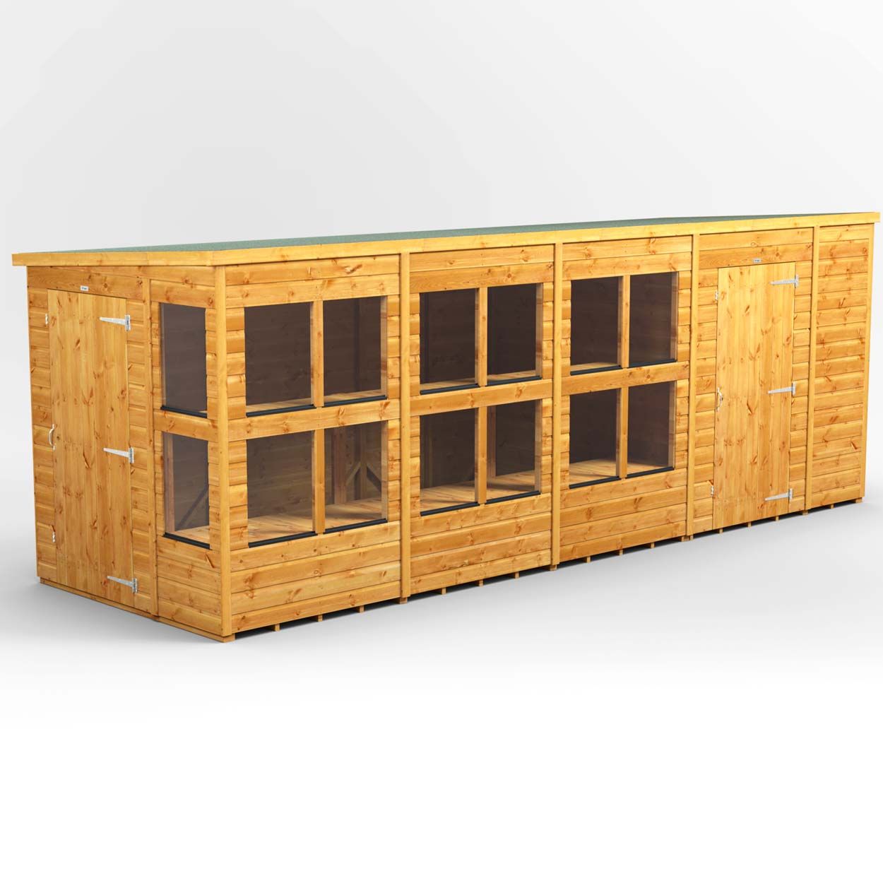 Powersheds Pent PottingShedComb 18ft x 6ft 6ft Str