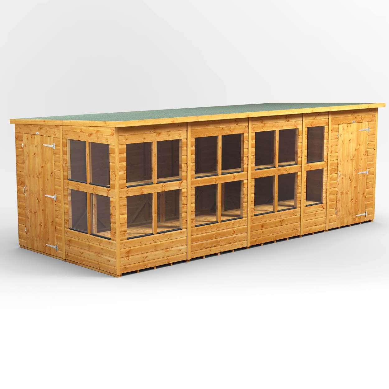 Powersheds Pent PottingShedComb 18ft x 8ft 4ft Str