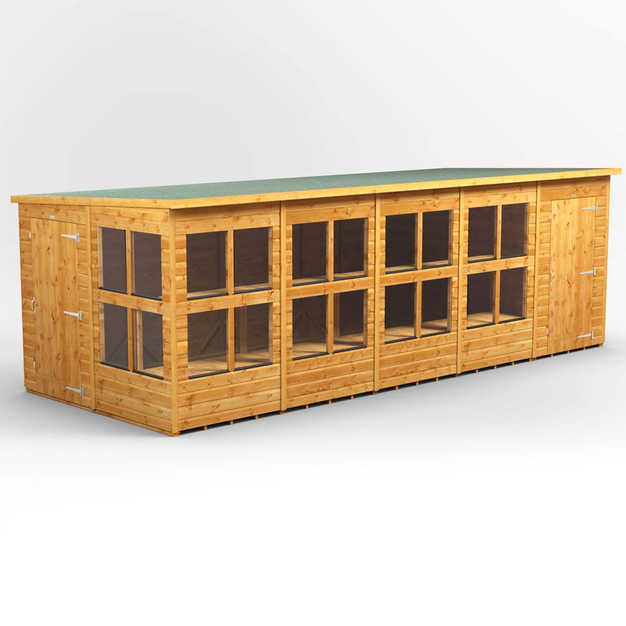 Powersheds Pent PottingShedComb 20ft x 8ft 4ft Str