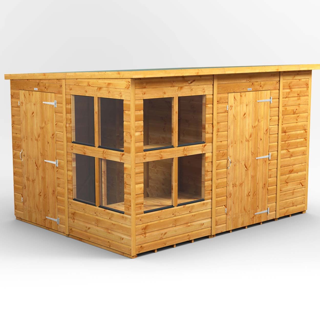 Powersheds Pent PottingShedComb 10ft x 8ft 6ft Str