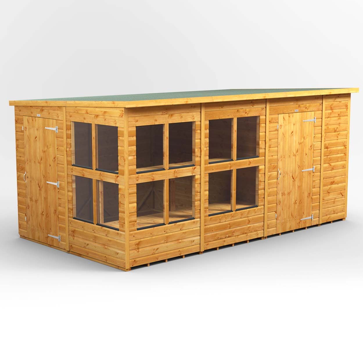 Powersheds Pent PottingShedComb 14ft x 8ft 6ft Str