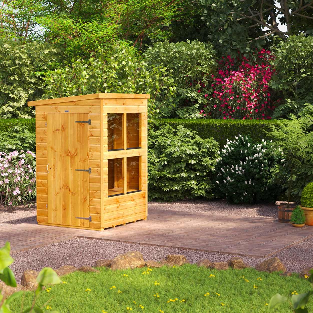 Powersheds Pent Potting Shed 4ft x 4ft