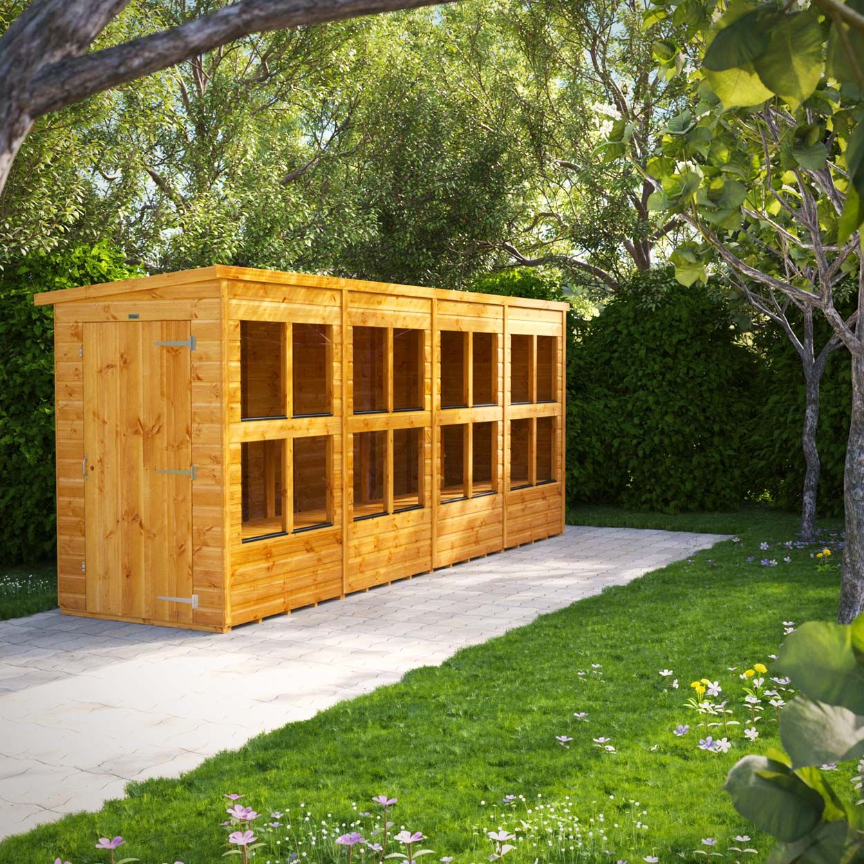 Powersheds Pent Potting Shed 16ft x 4ft