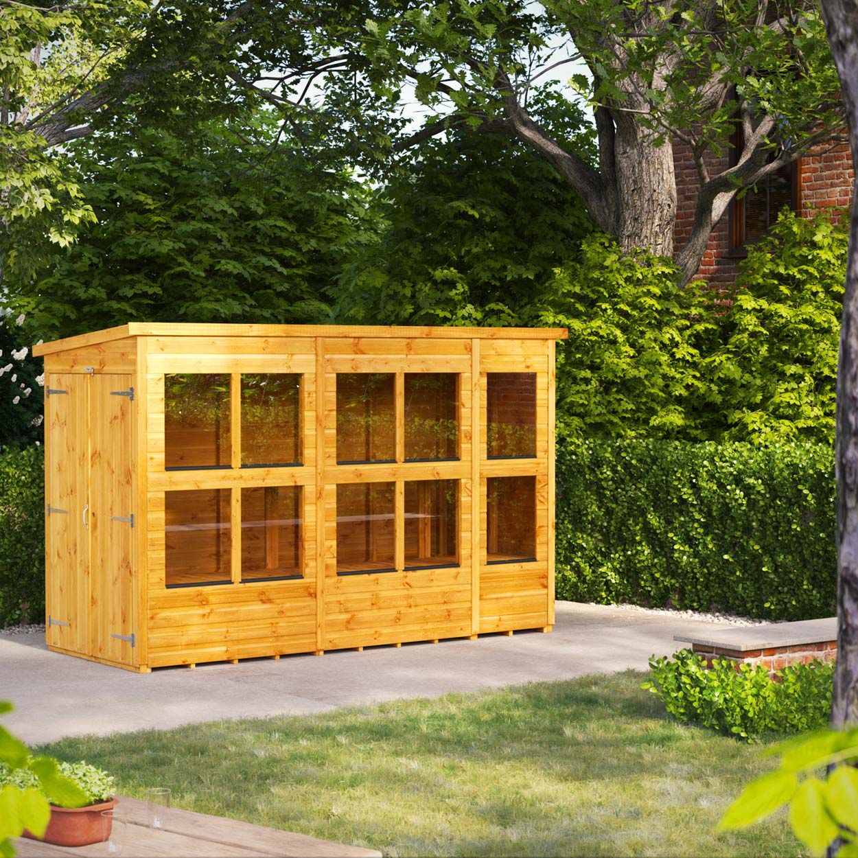 Powersheds Pent Potting Shed 10ft x 4ft DD