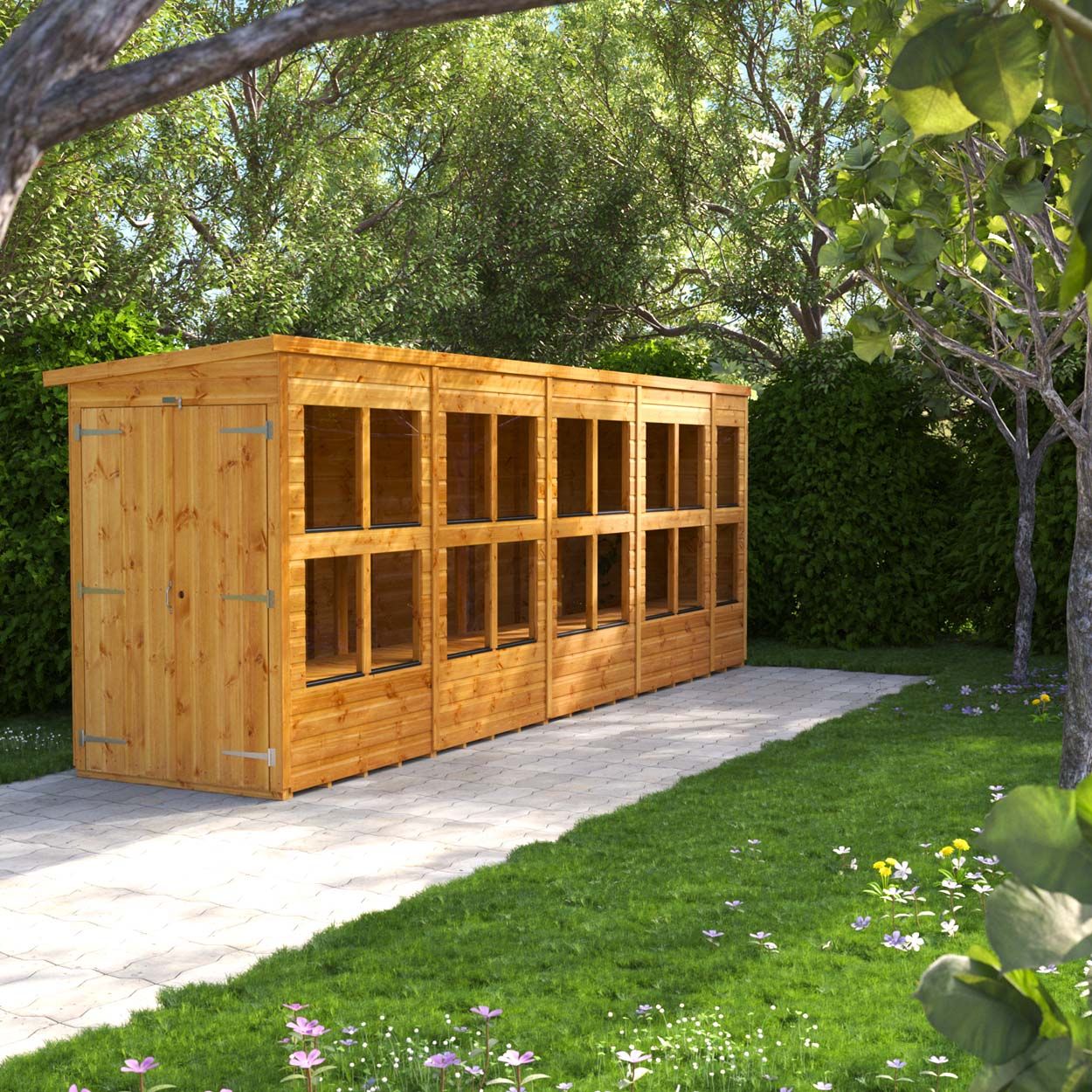 Powersheds Pent Potting Shed 18ft x 4ft DD
