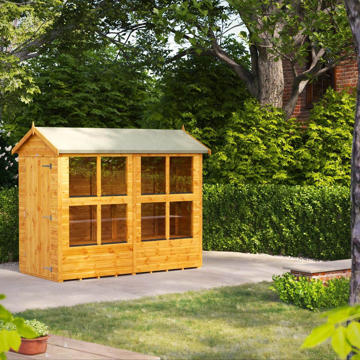 Powersheds Apex Potting Shed 8ft x 4ft