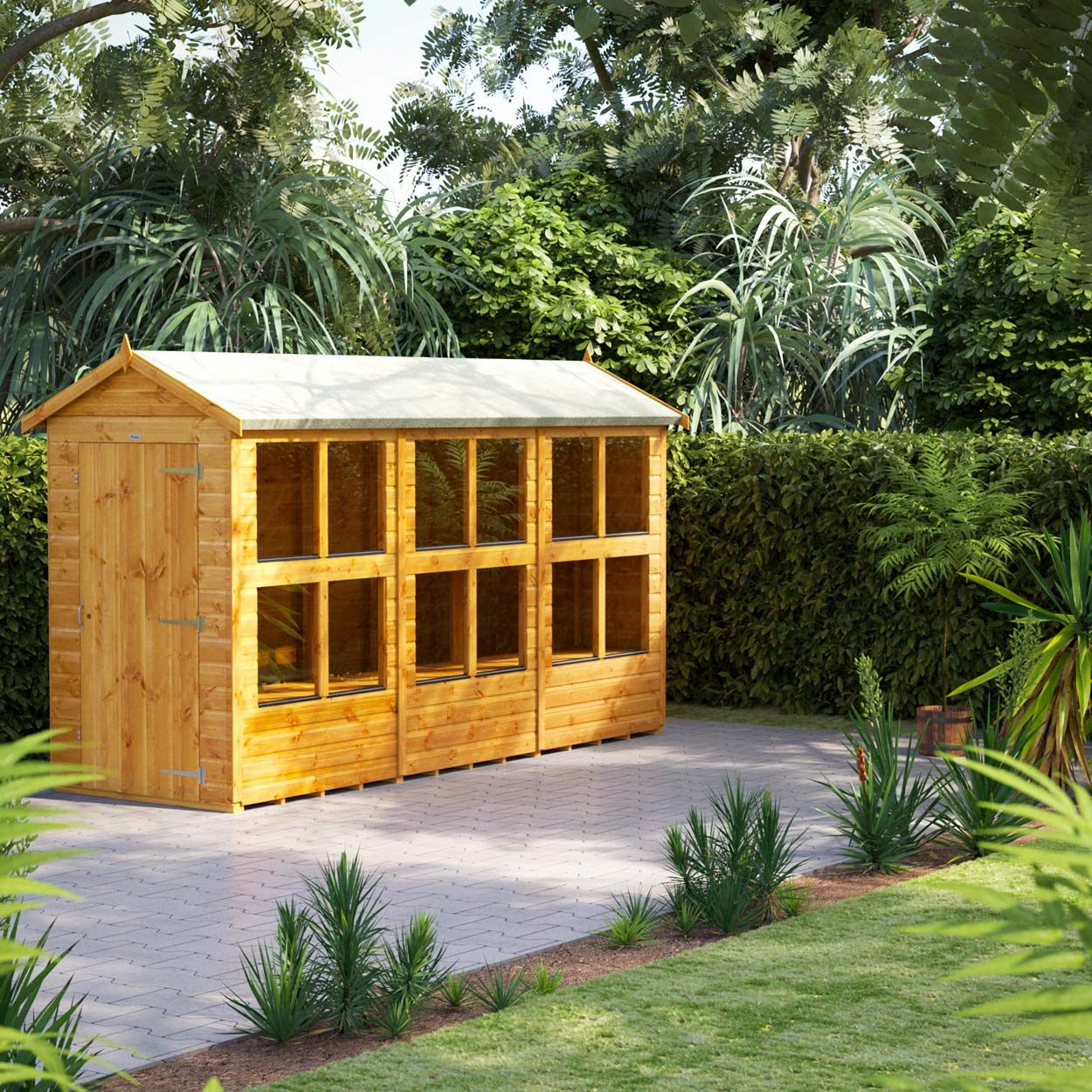 Powersheds Apex Potting Shed 12ft x 4ft