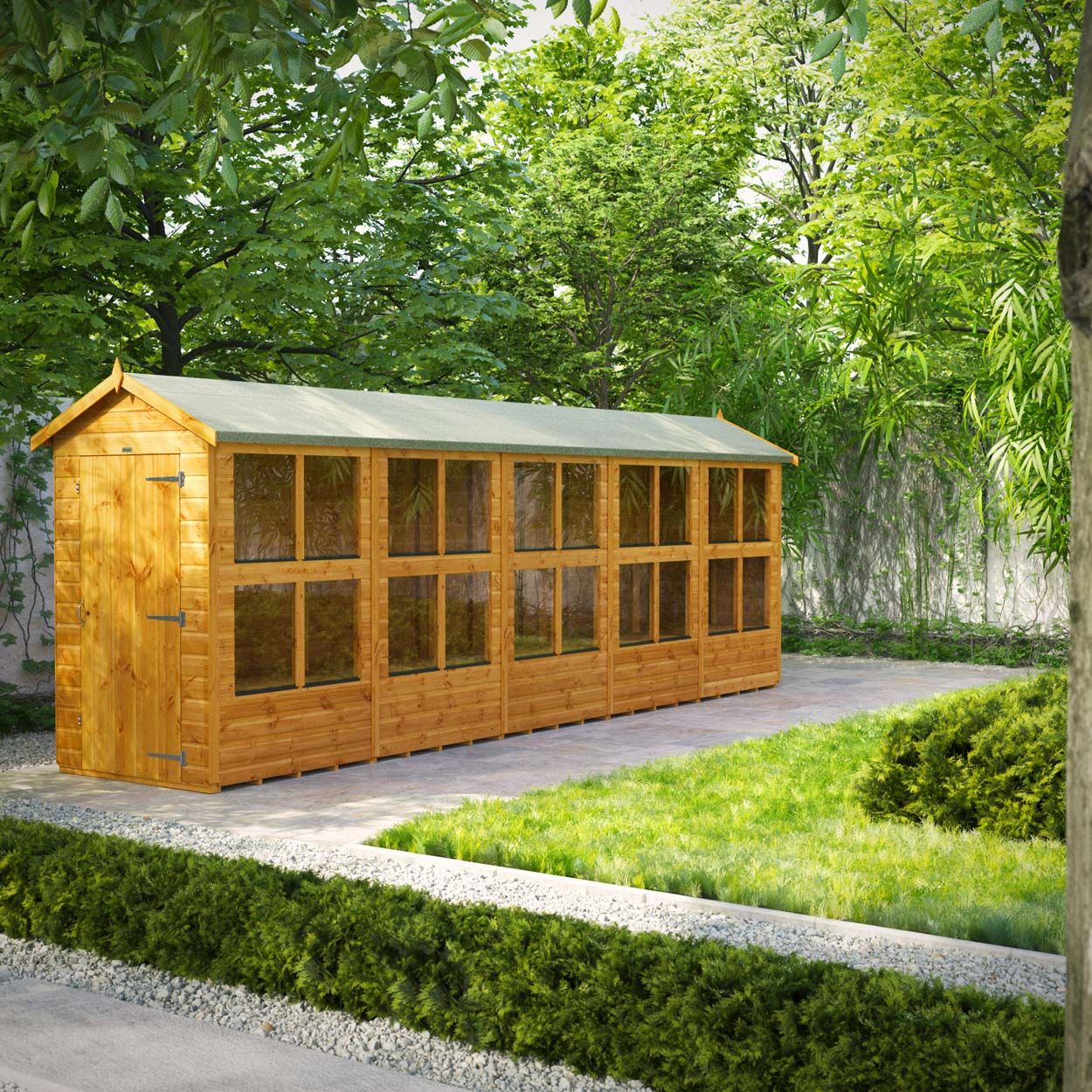 Powersheds Apex Potting Shed 20ft x 4ft