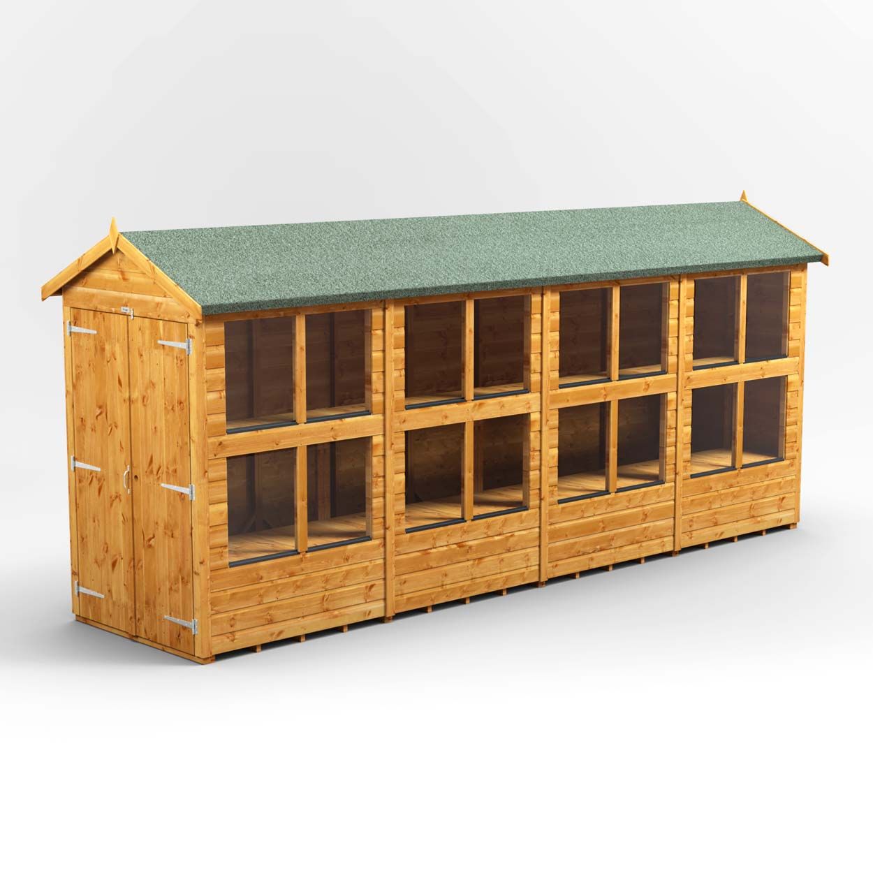 Powersheds Apex Potting Shed 16ft x 4ft DD