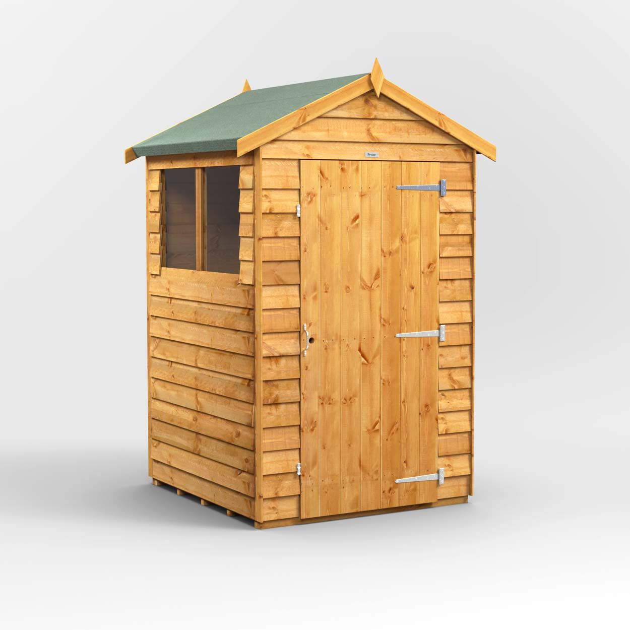 Powersheds Overlap Apex Garden Shed 4ft x 4ft