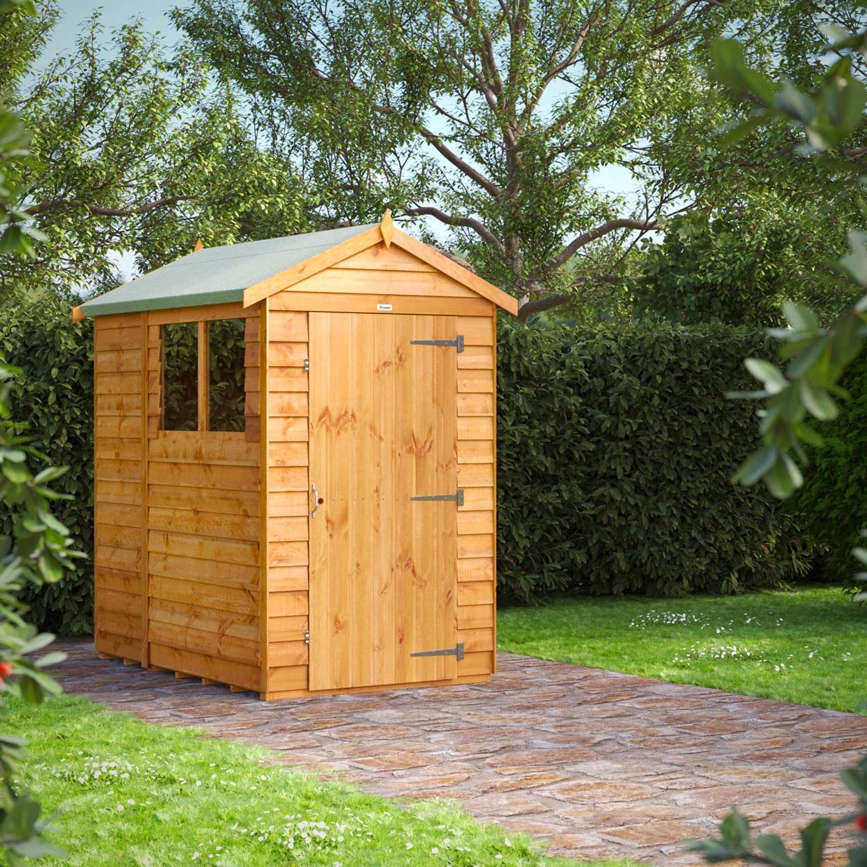 Powersheds Overlap Apex Garden Shed 6ft x 4ft