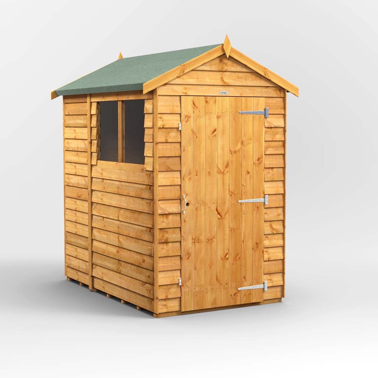 Powersheds Overlap Apex Garden Shed 6ft x 4ft