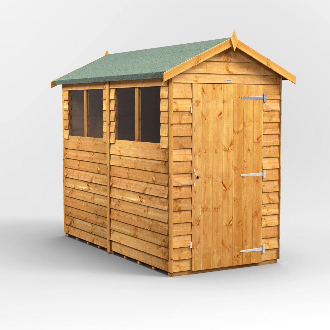 Powersheds Overlap Apex Garden Shed 8ft x 4ft