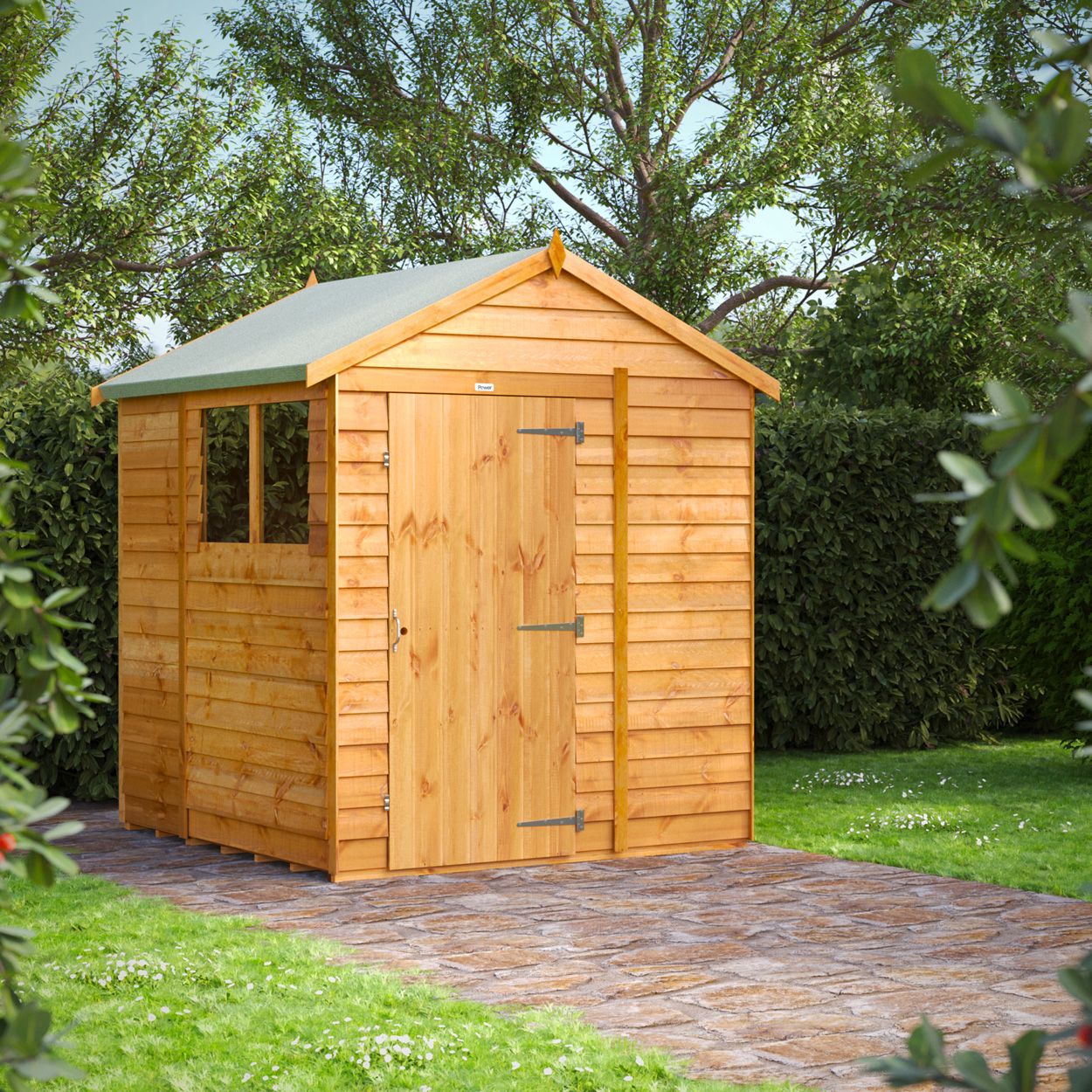 Powersheds Overlap Apex Garden Shed 6ft x 6ft