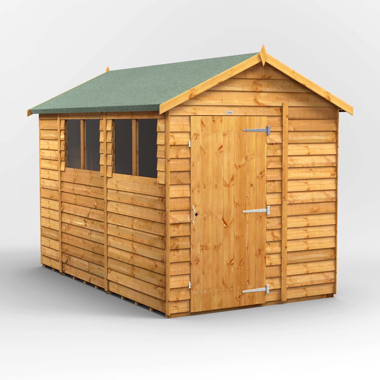 Powersheds Overlap Apex Garden Shed 10ft x 6ft