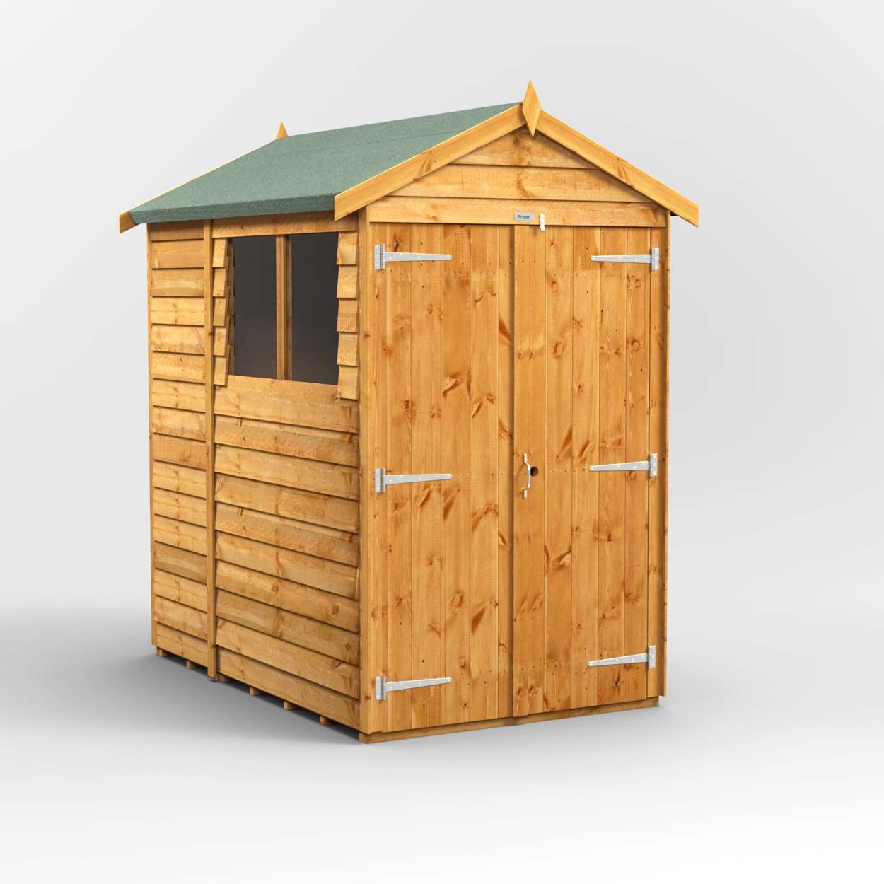 Powersheds Overlap Apex Garden Shed 6ft x 4ft DD