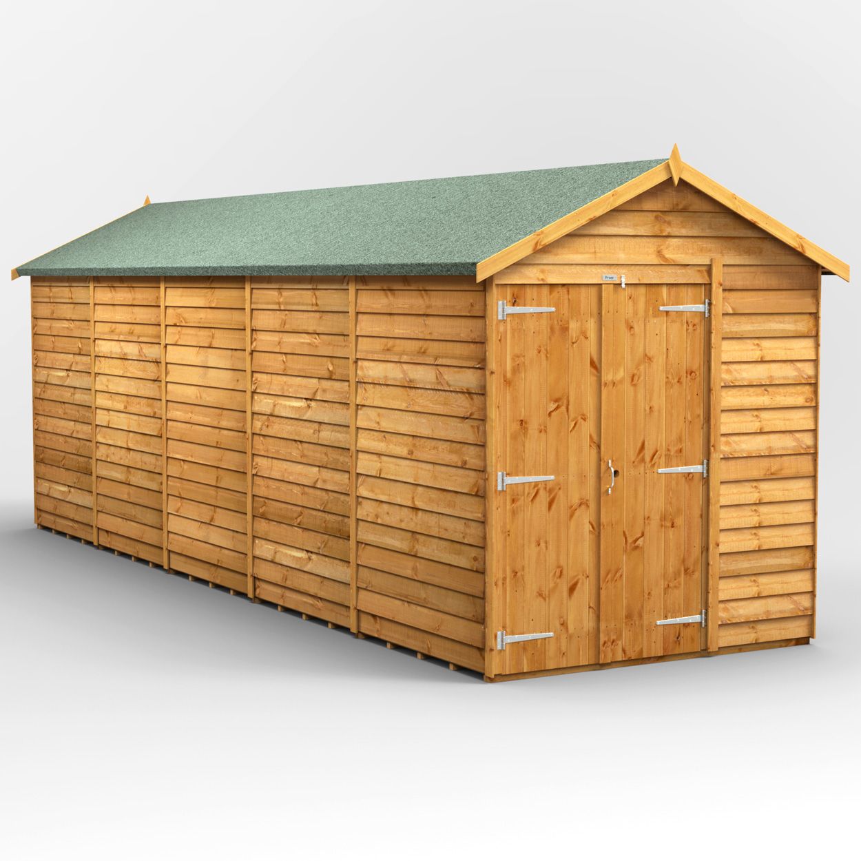 Powersheds Olap Apex GdnShed 20ft x 6ft Wndless DD