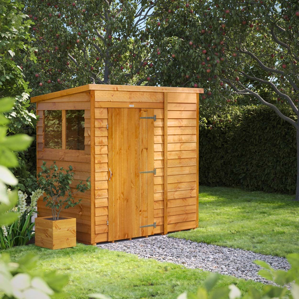 Powersheds Overlap Pent Garden Shed 6ft x 4ft