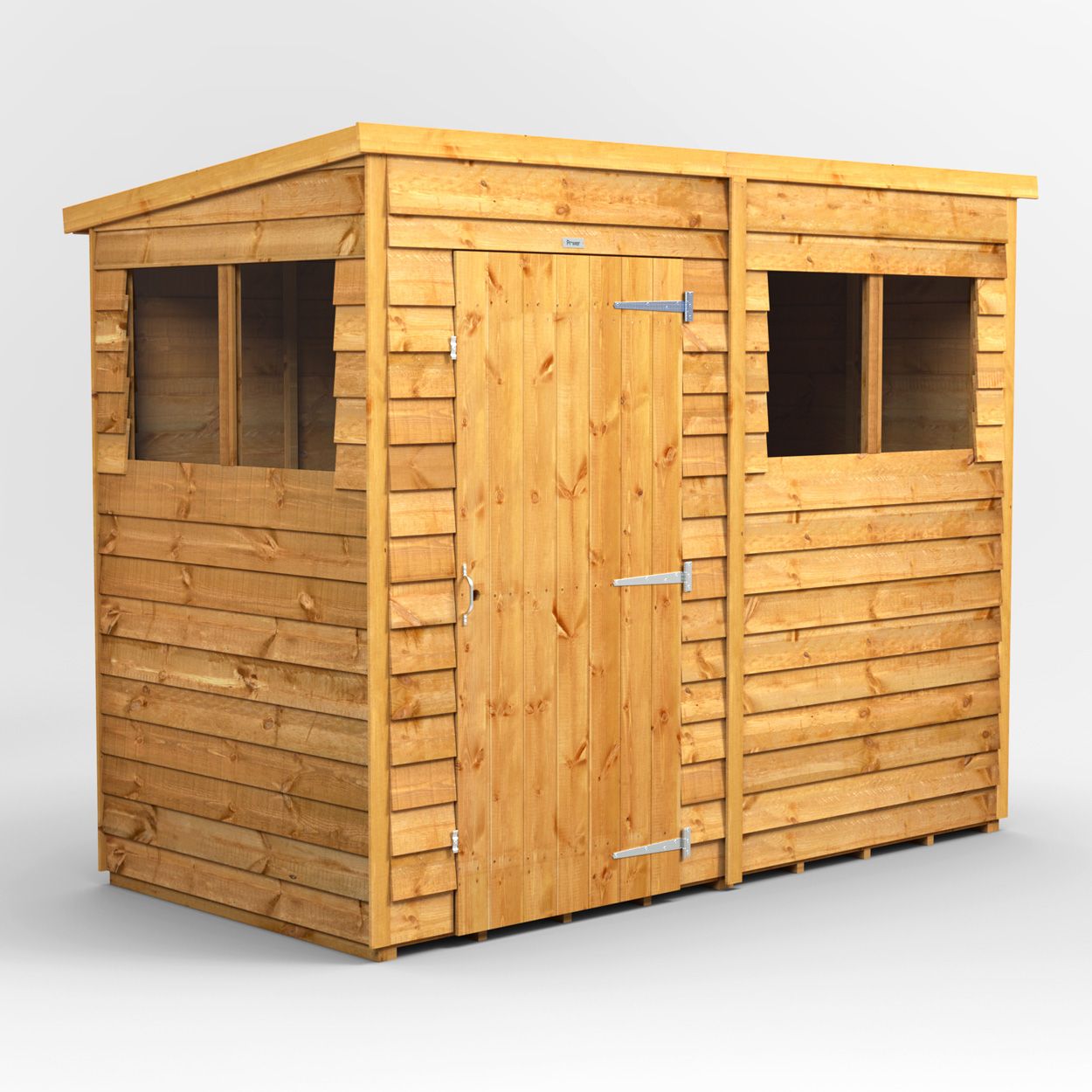 Powersheds Overlap Pent Garden Shed 8ft x 4ft