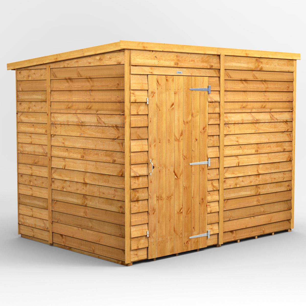 Powersheds Overlap Pent GdnShed 8ft x 6ft Wndless