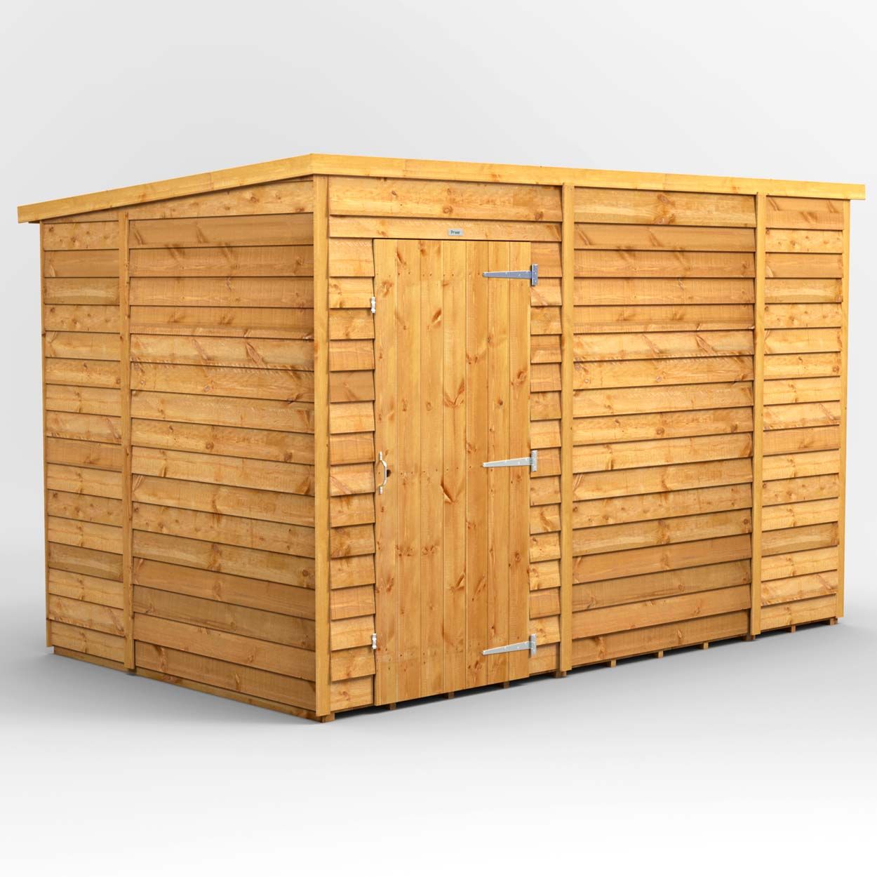 Powersheds Overlap Pent GdnShed 10ft x 6ft Wndless