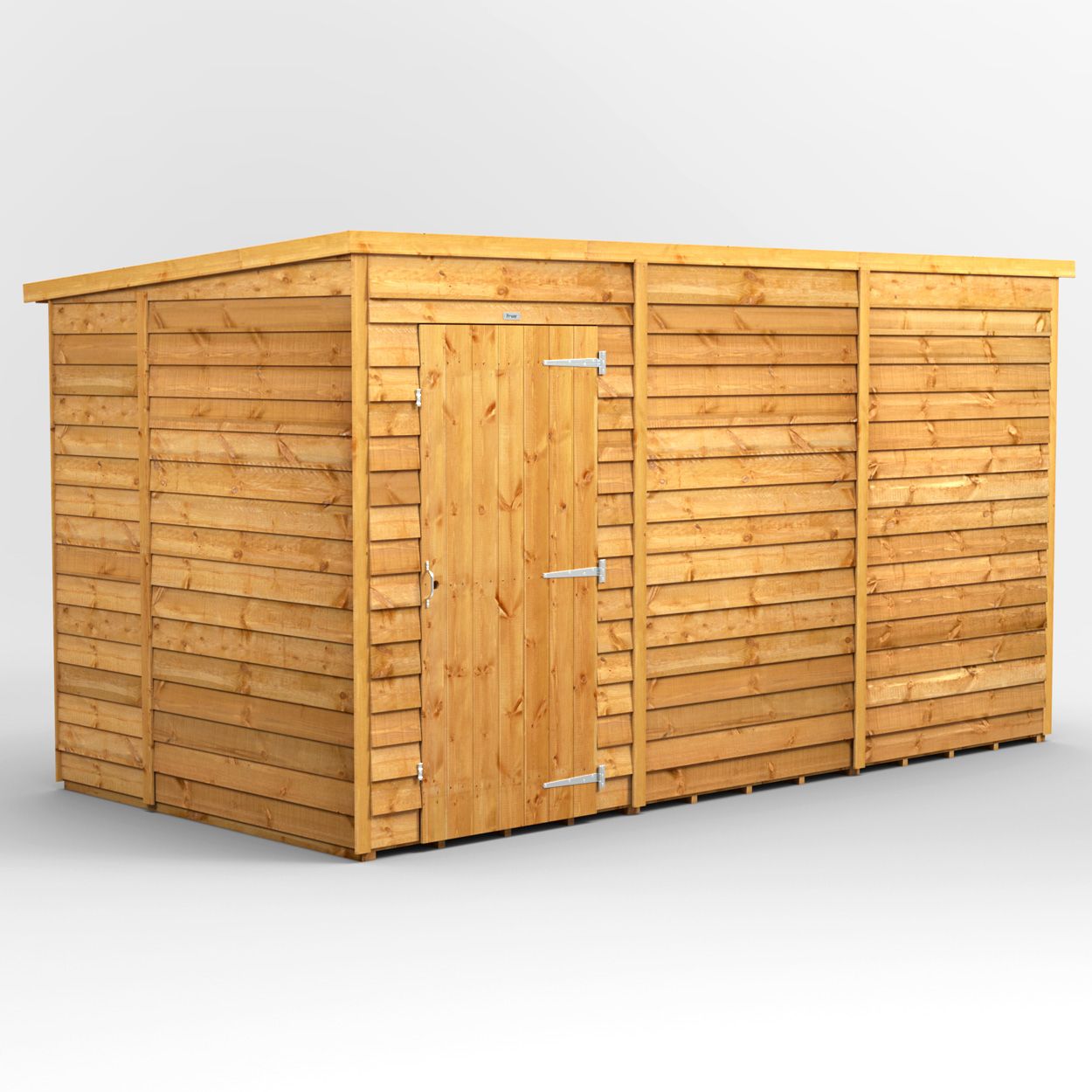 Powersheds Overlap Pent GdnShed 12ft x 6ft Wndless