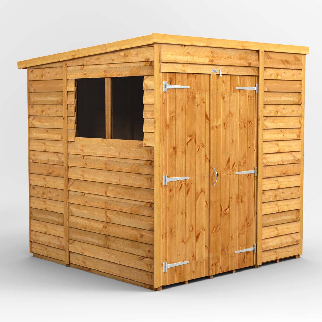 Powersheds Overlap Pent Garden Shed 6ft x 6ft DD