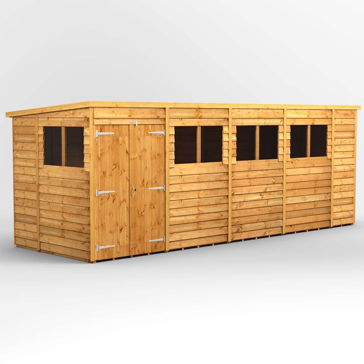 Powersheds Overlap Pent Garden Shed 18ft x 6ft DD