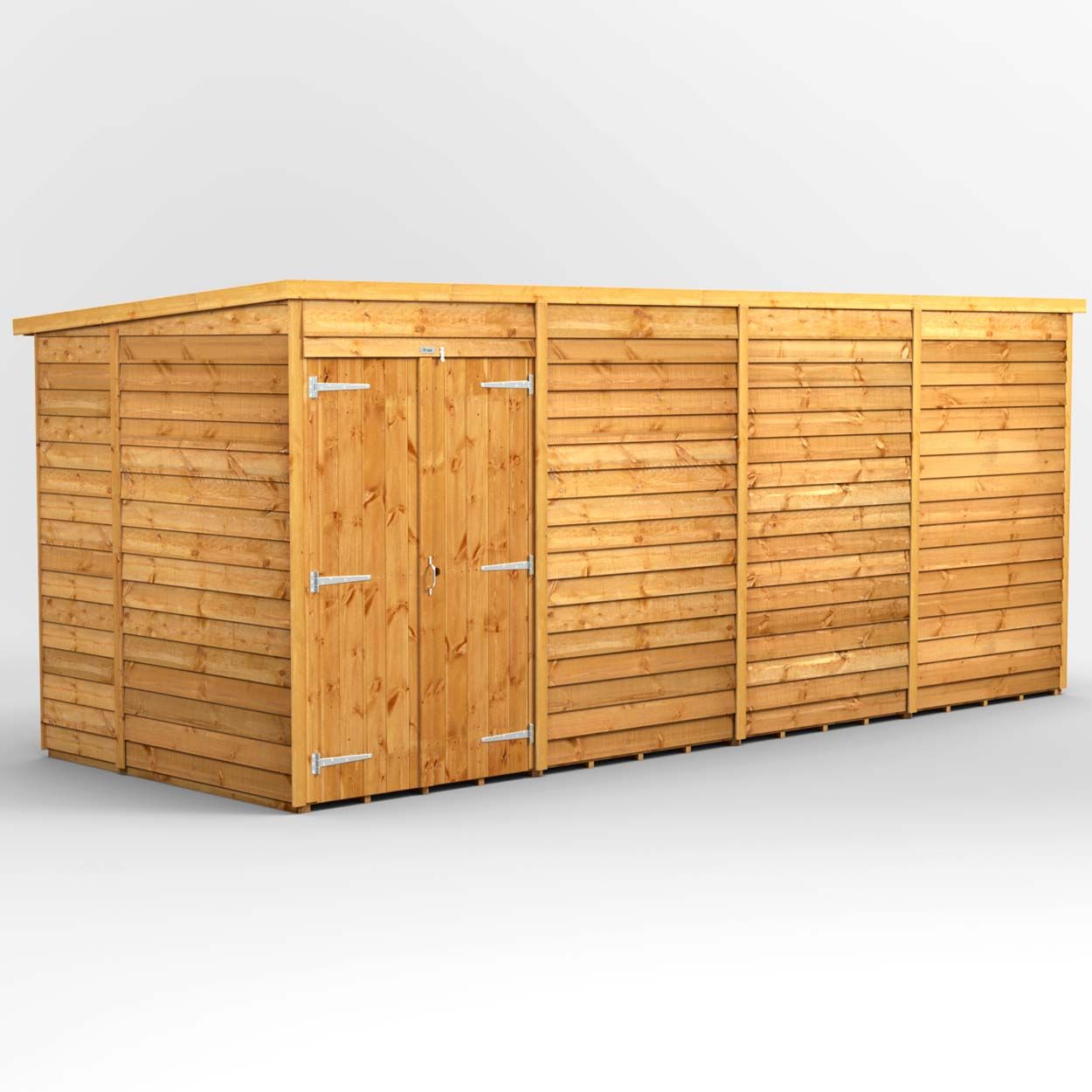 Powersheds Overlap Pent GdnShed 16ft x 6ftWndlesDD