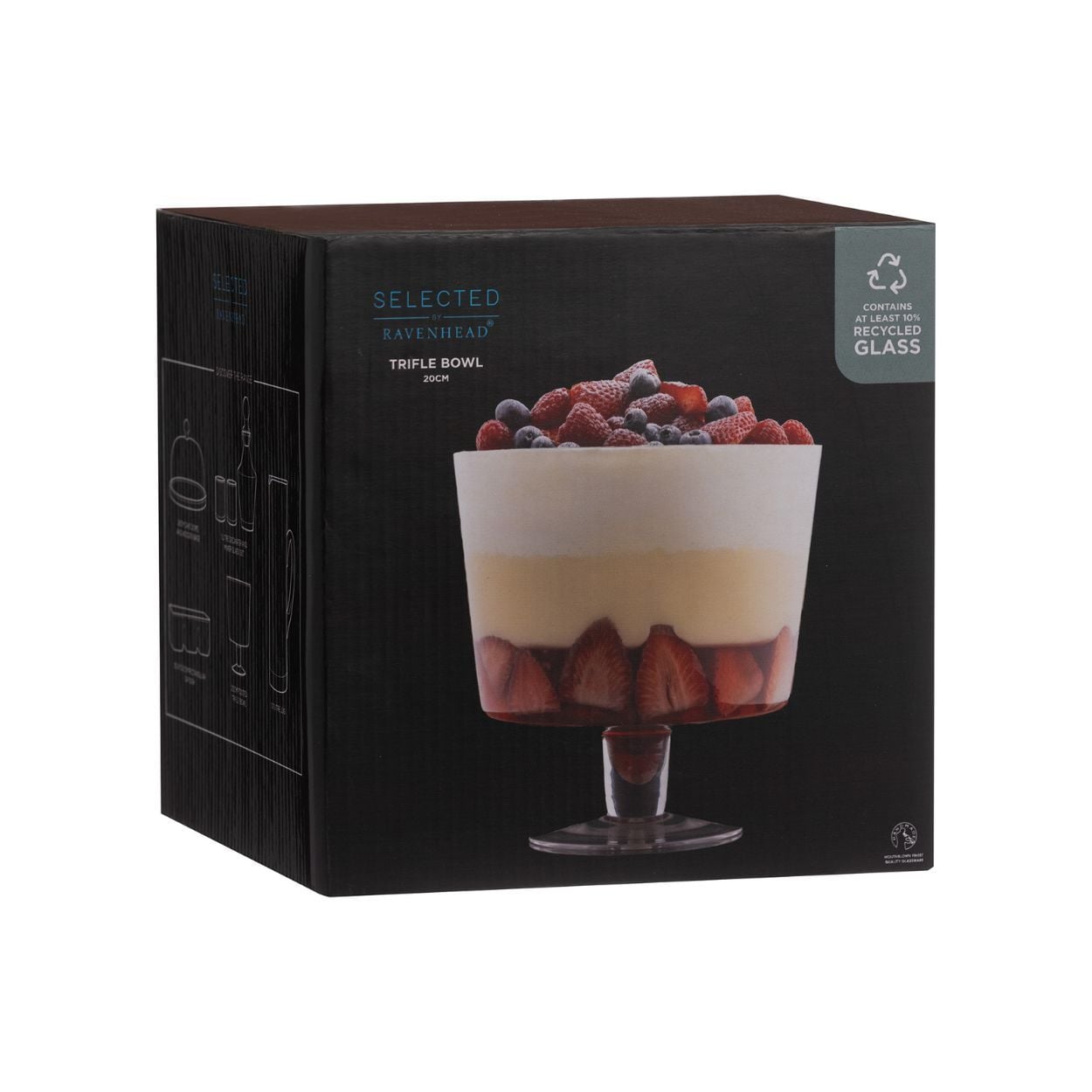 RAV SELECTED FOOTED TRIFLE BOWL 20CM