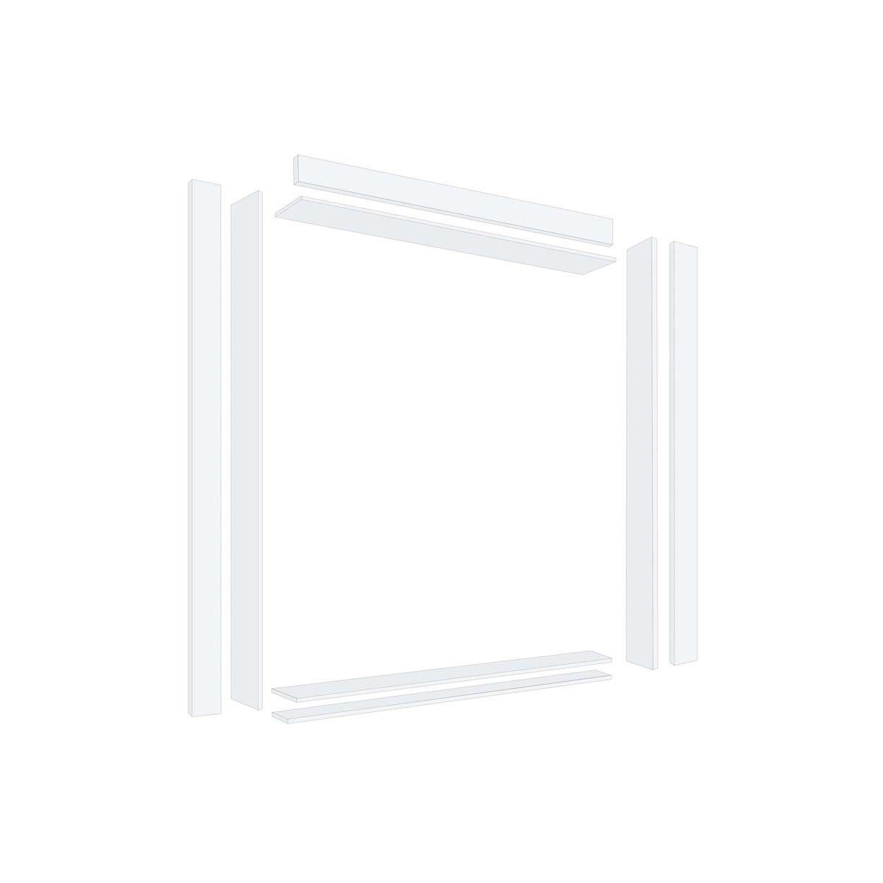 Spacepro Framing Kit 2700 x 2800mm White