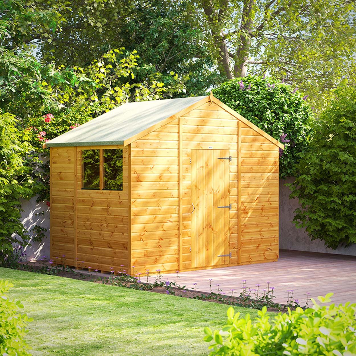 Powersheds Apex Garden Shed - 6ft x 10ft